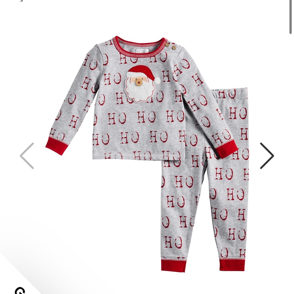 Mud pie 4t Toddler Ho Ho Ho Christmas pajamas unisex
